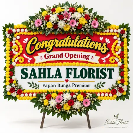 Papan Bunga Ucapan Selamat Malinau